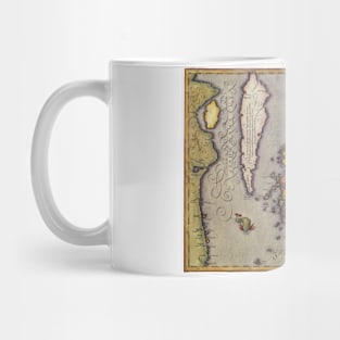 Antique Map of Japan by Mercator and Hondius Mug